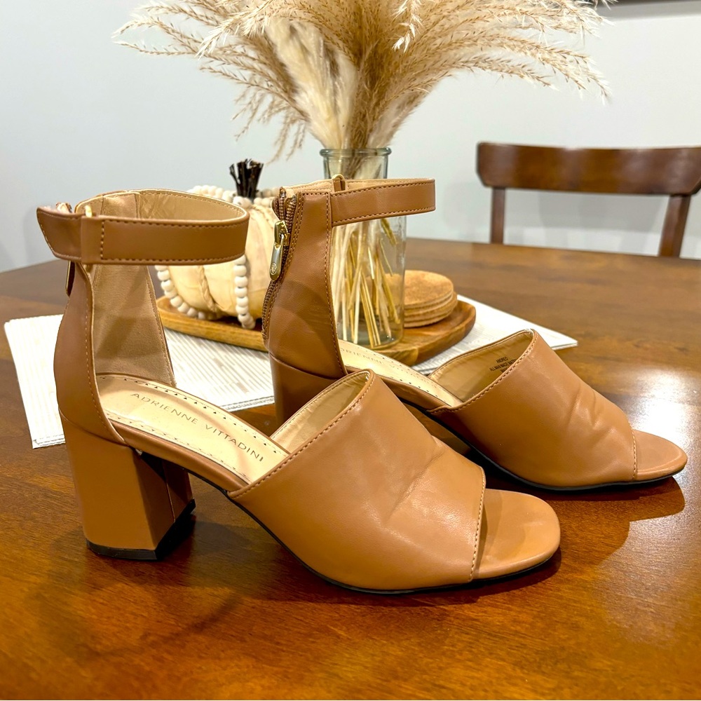 Camel Block Heels